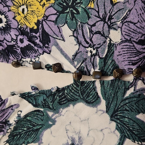 Anthropologie MAEVE Floral Print Bohemian Style Popover Top, size XL - Picture 3 of 13